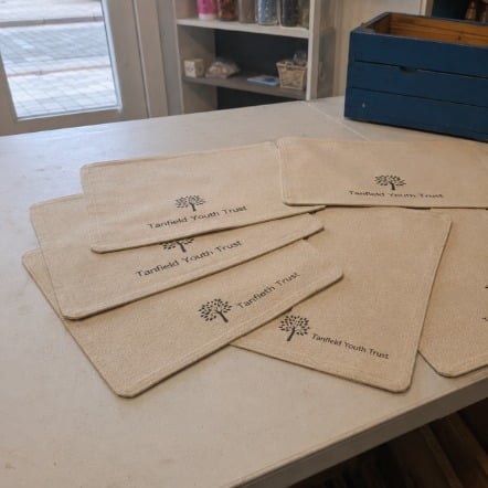 Branded placemats with logo