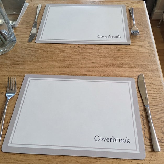 Custom placemats — customer photo