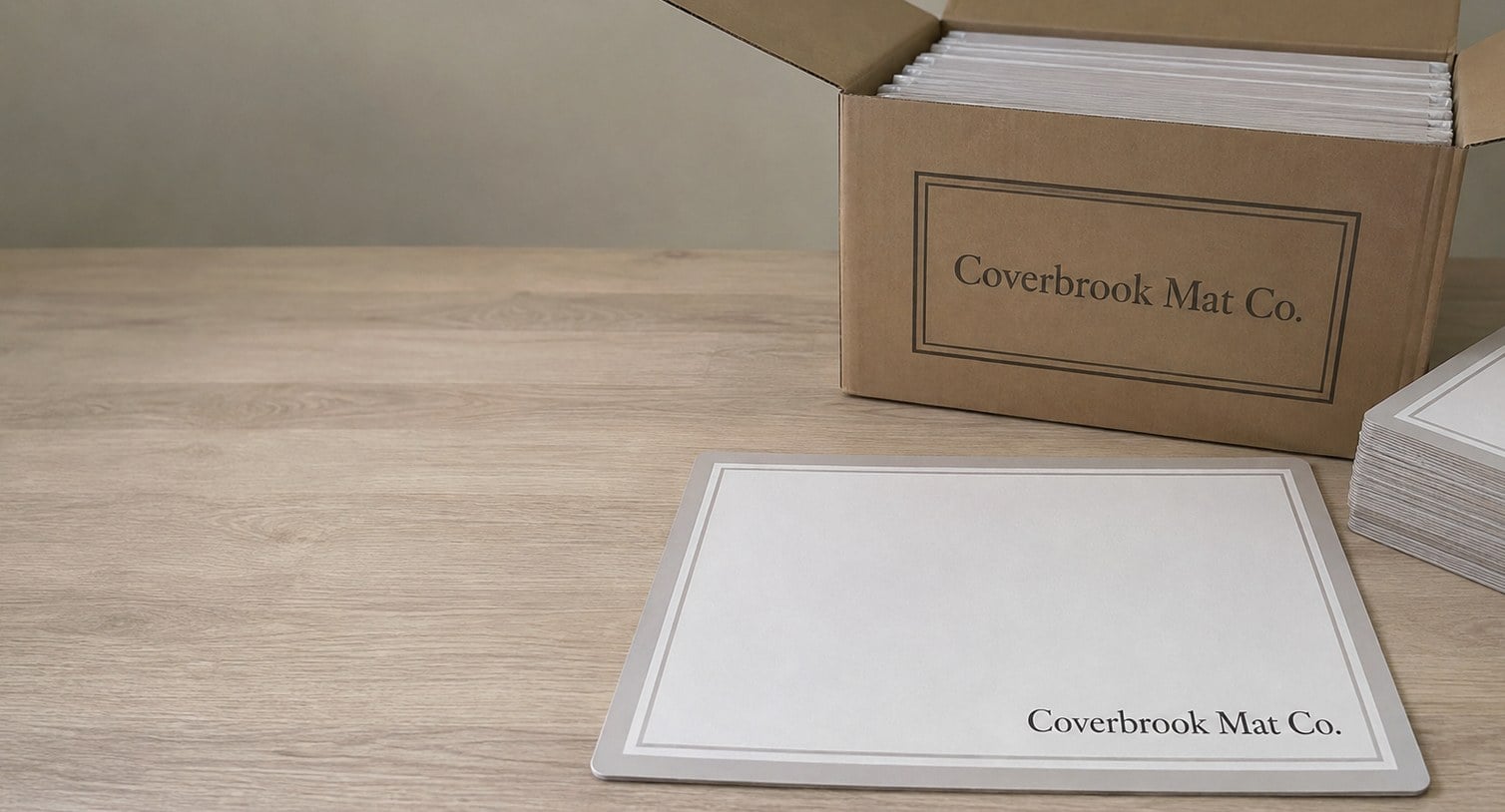 Custom printed placemats with logo