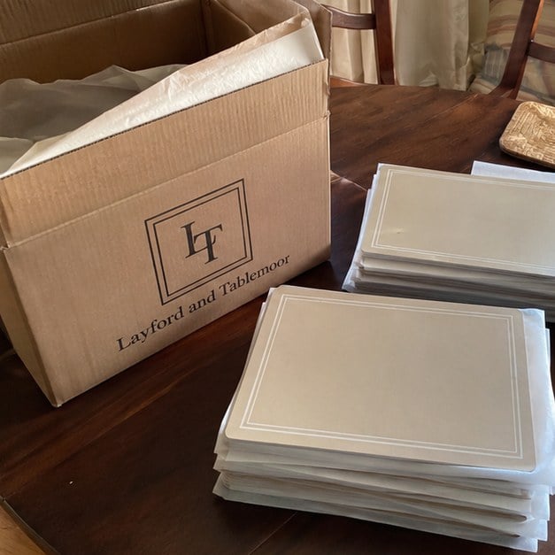 Personalized placemats — customer photo